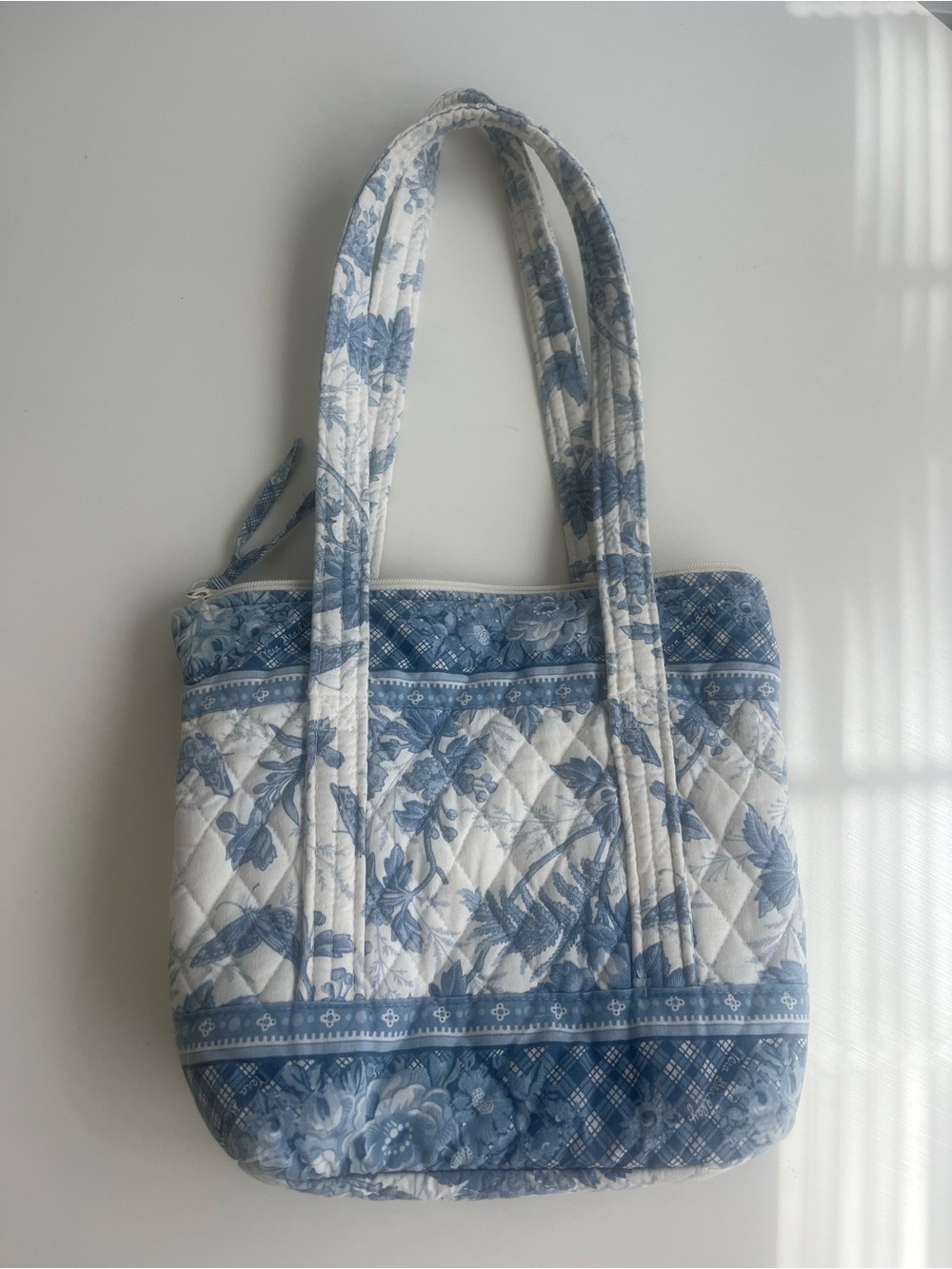 Vera Bradley Blue and White Quilted Tote
